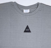 Grey Black Drop-Shoulder Tee Shirt (DFF)