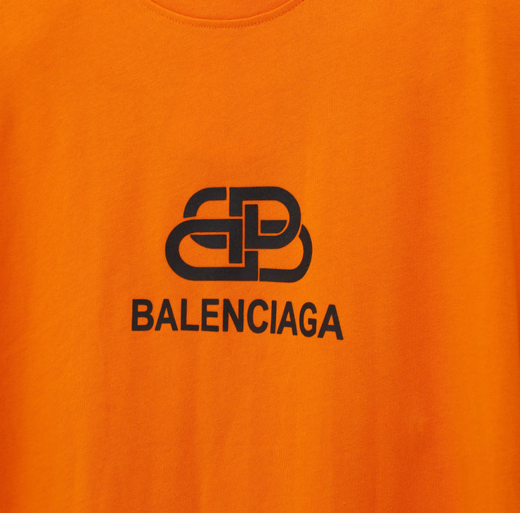 BALENCIAGA Orange Drop Shoulder Tee Shirt