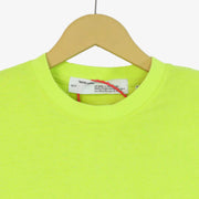 BALENCIAGA Basic Neon Yellow - Drop Shoulder-  Tee Shirt