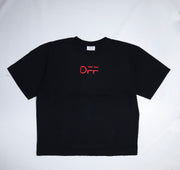 Graphic Black Drop-Shoulder Tee Shirt (DFF)