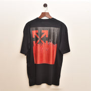 Off-White X RED SEA DROP SHOULDER PREMIUM TEE BLACK: A Bold Fusion of Streetwear and Artistry