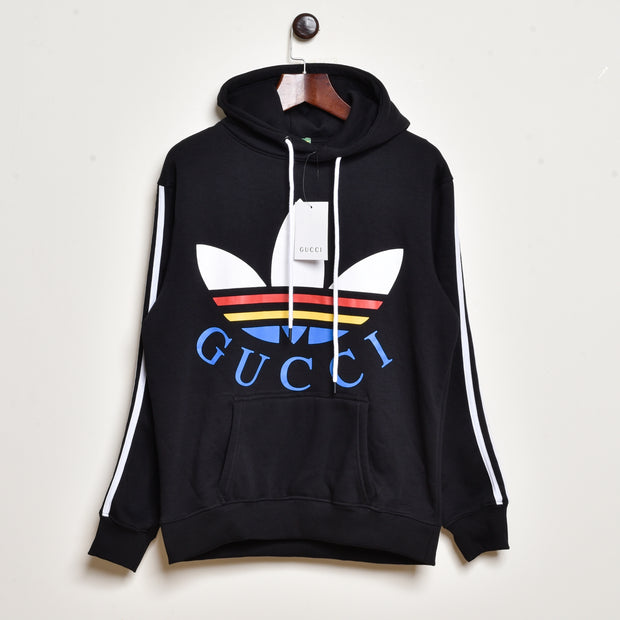 Exclusive Limited Edition ADDIDAS X GUCCI Pull Over Hoodie: Iconic Logo, Durability, and Comfort