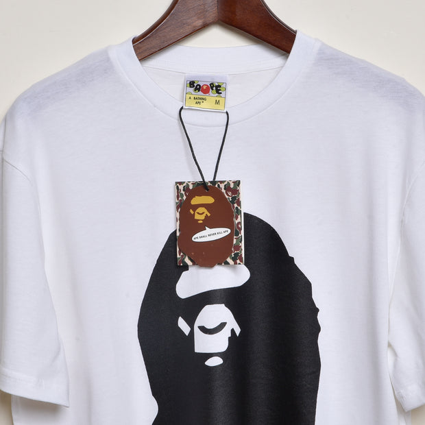 The BAPE Classic: Premium White Tee for Your Perfect Regular Fit