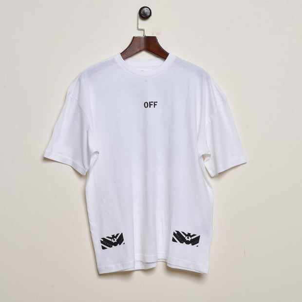 Off-White Classic Tee: Embrace Timeless Style with a Drop Shoulder Twist